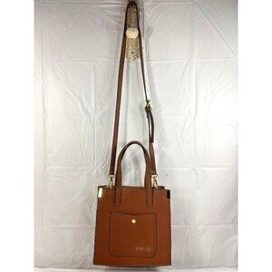 Steven Madden Brown Faux Leather Shoulder Bag